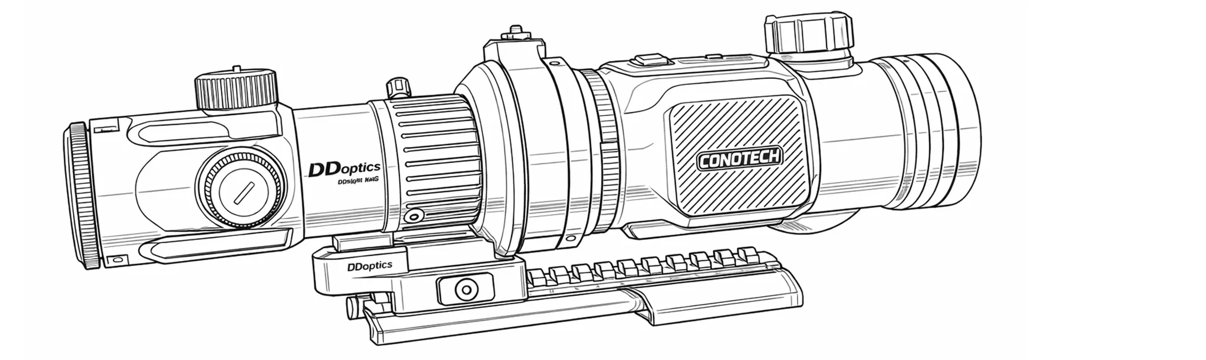 DDoptics Montagesysteme für Rotoclip, Picatinny und moderne Vorsatztechnik