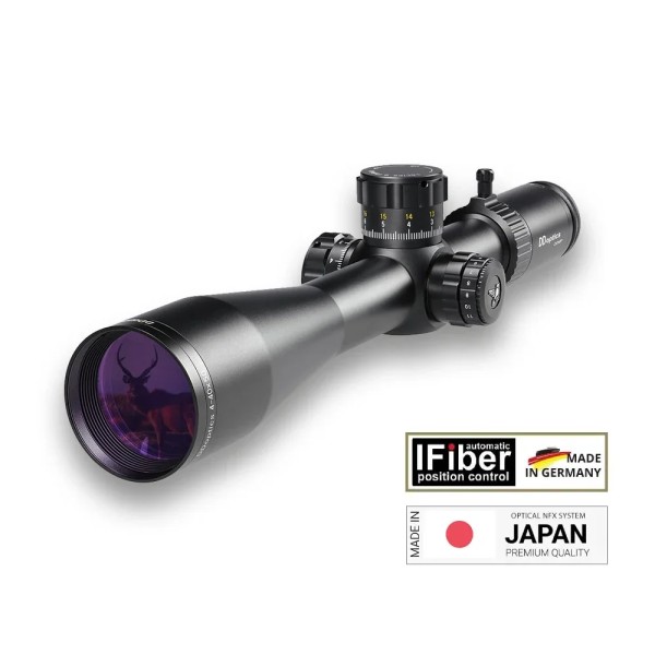 DDMP V10 4-40x50 mit iFiber- und Japan-Kennzeichnung; Originalfoto mit pixelgenauer Logomontage