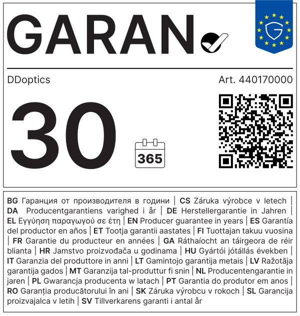 DDoptics GARAN: 30 Jahre, Artikel 440170000