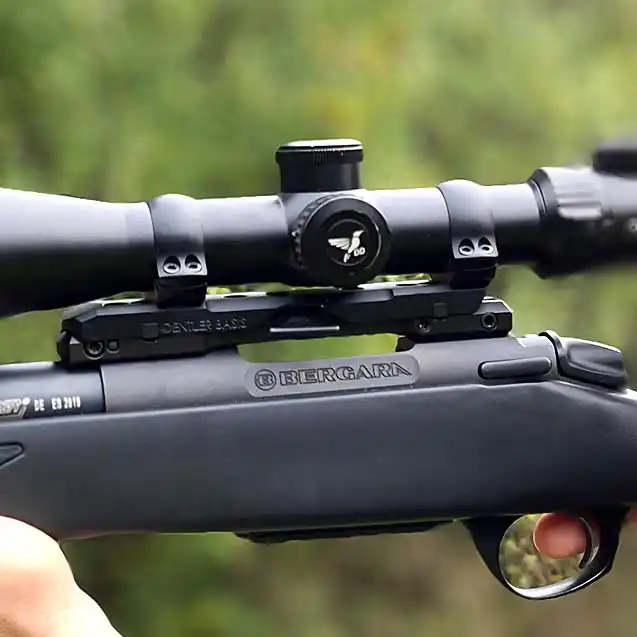 Dentler mounting rail for rifle scopes