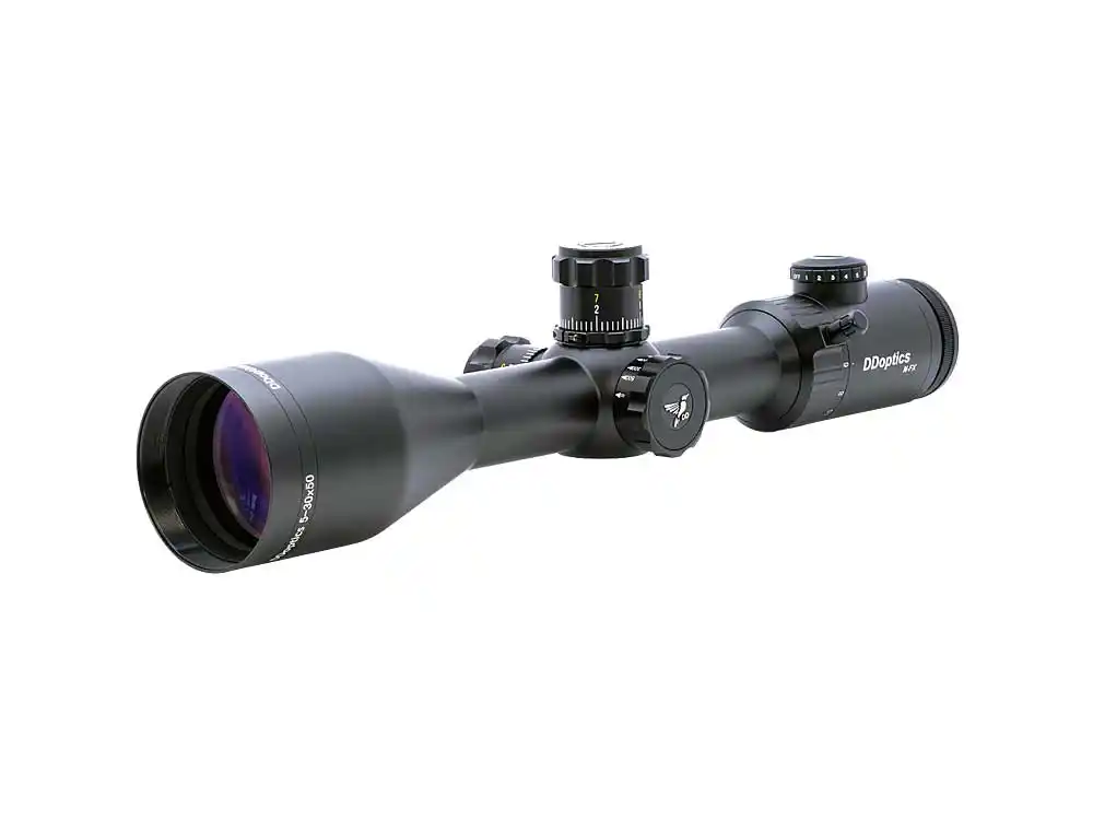 Product launch of the DDoptics Tactical NFX 5-30x50 rifle scope at the IWA Outdoor Classics