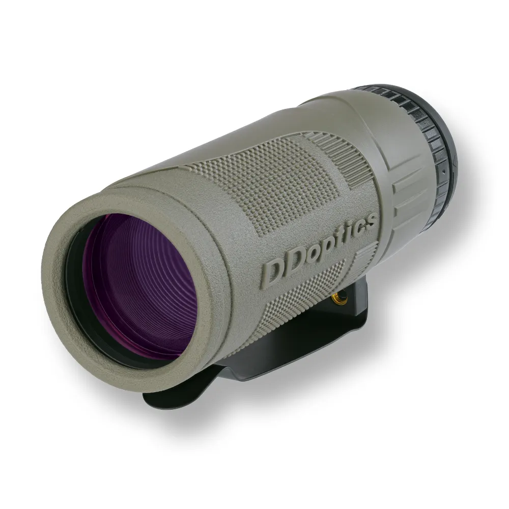 Monolight 8x36/10x36 Rückseite mit griffiger Struktur und DDoptics Schriftzug