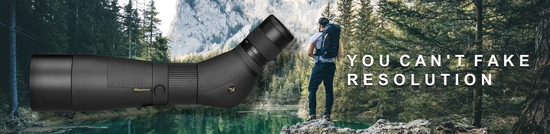 DDoptics SHG Spektiv in den Bergen – Can't fake resolution