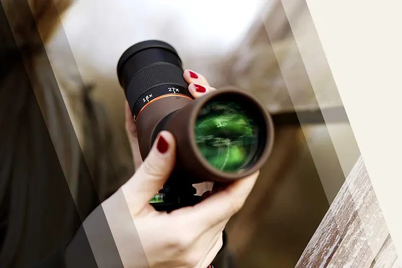 The HDs spotting scope in hunting use