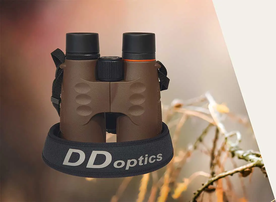 DDoptics Nighteagle ERGO DX binoculars with Niggeloh carrying strap