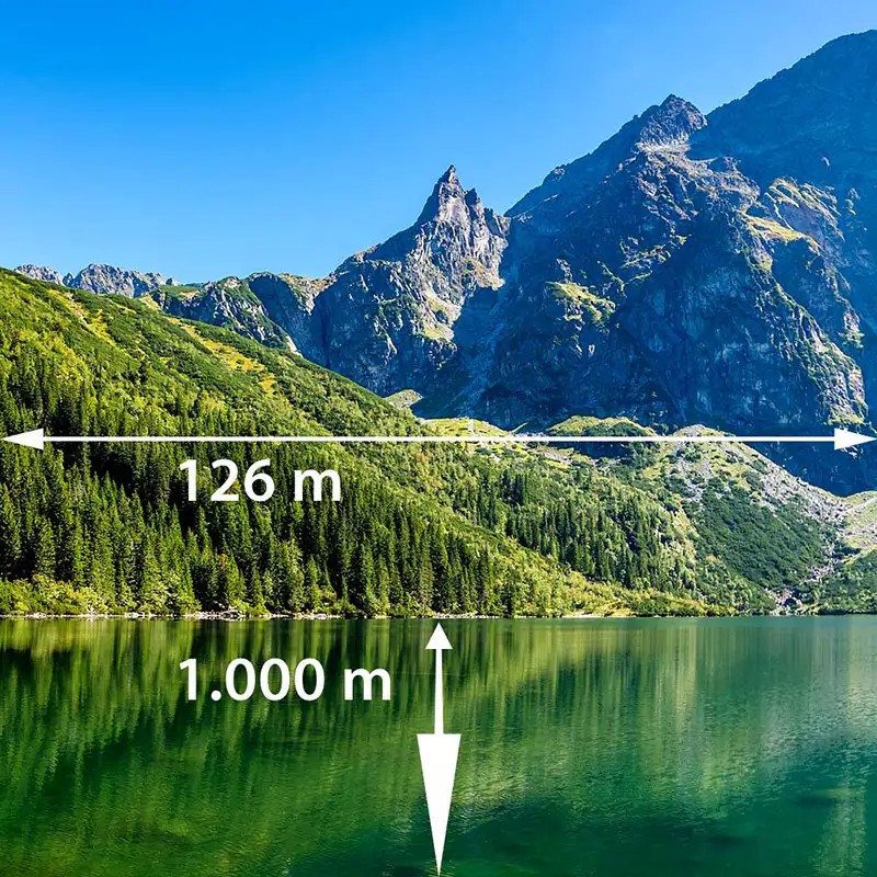 126 m field of view at 1,000 meters 126 m field of view at 1,000 meters