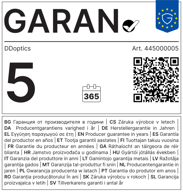 DDoptics GARAN: 5 Jahre, Artikel 445000005