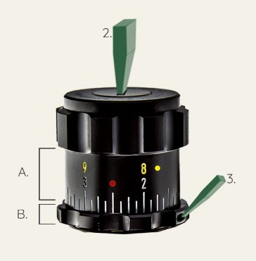 Rifle scopes with zero stop