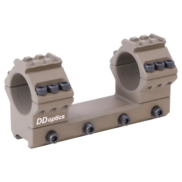 DDoptics mounting rail DDMP with 34 mm rings sand