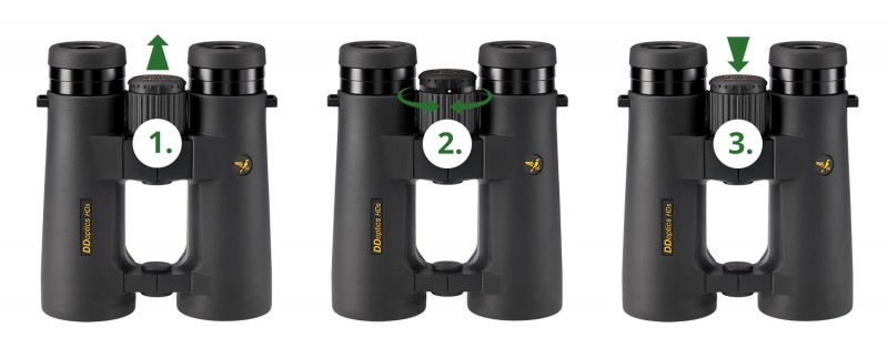 HDs Diopter - Dioptrien einstellen