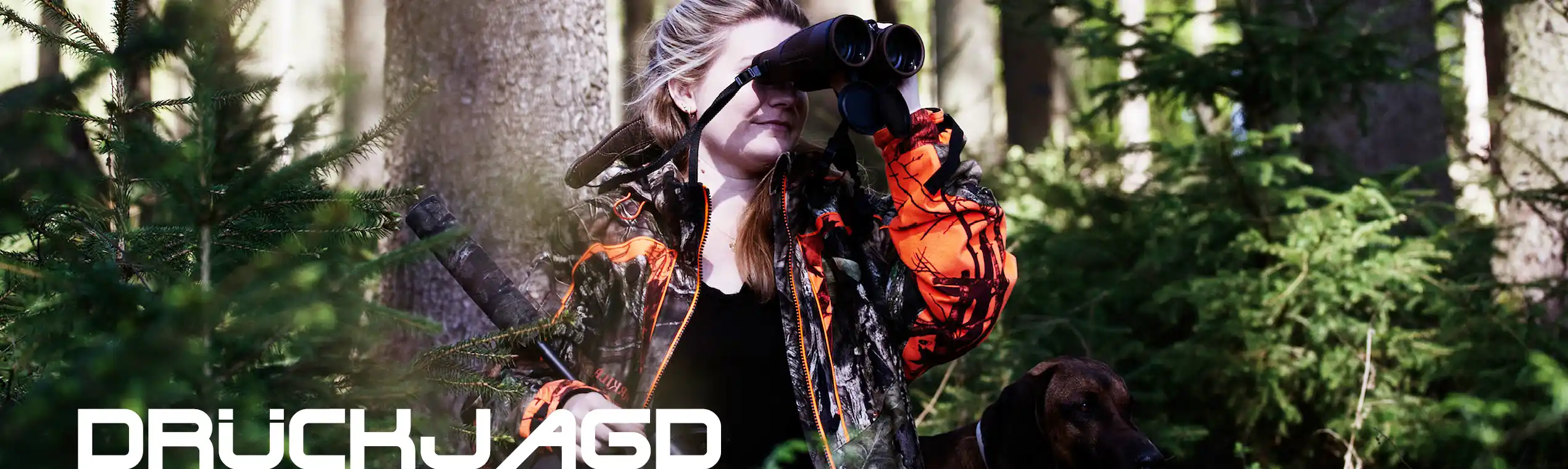 Binoculars for drive hunts